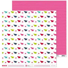 PACK5 PAPEL SCRAP 12x12AVIONES CON AMOR GRAFOPLAS REF.37019131
